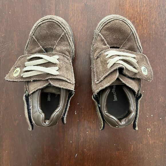 Hatchbacks Kids Boys Brown Shoes 8 Leather Suede Straps Orthopedic Corrective - Picture 4 of 7